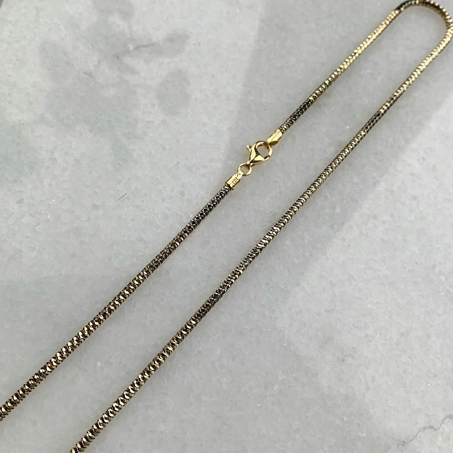 Silver Golden Chain 45 cm/2,5 mm 925