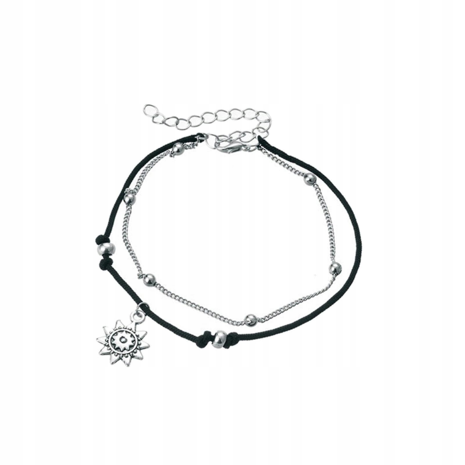 Strieborné lačinky Anklet Sun Pohodlný tvar