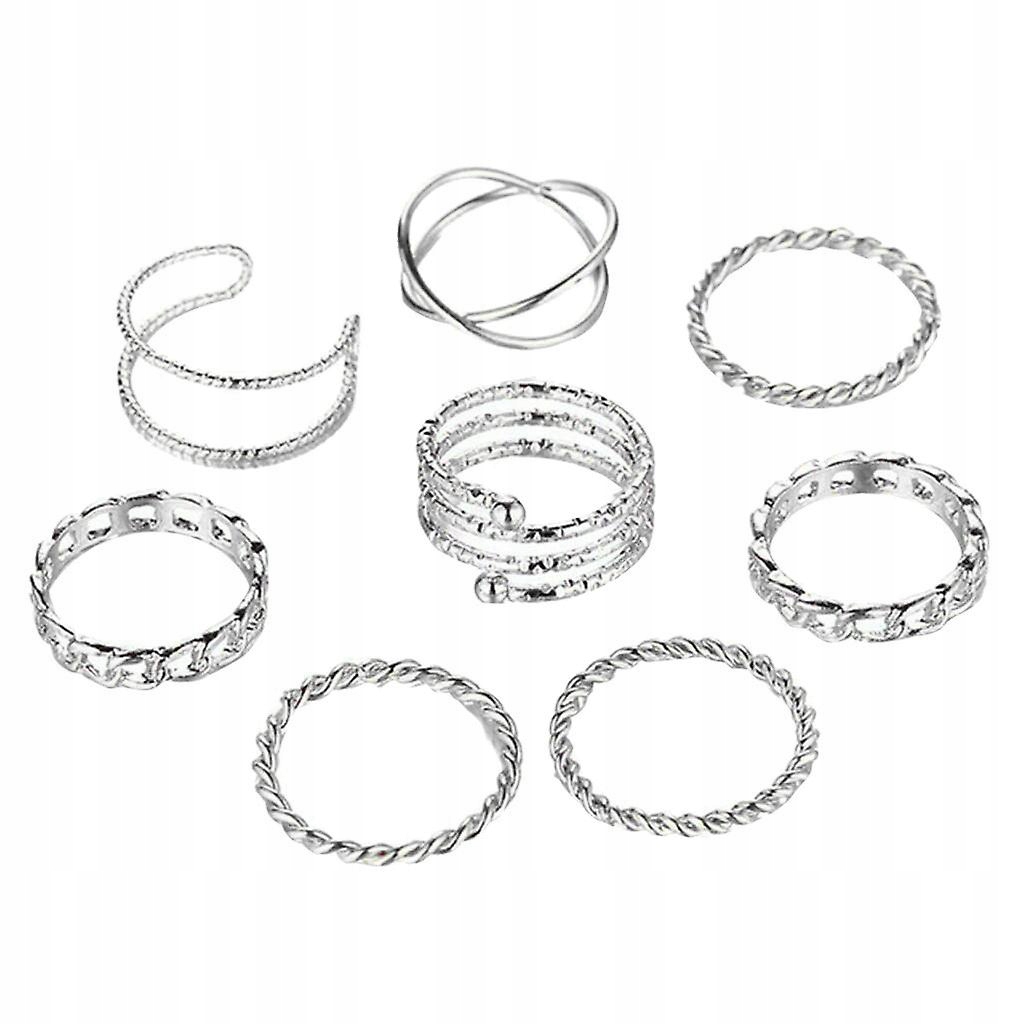 Strieborný priamy a hojný kĺbový rošt ring OT