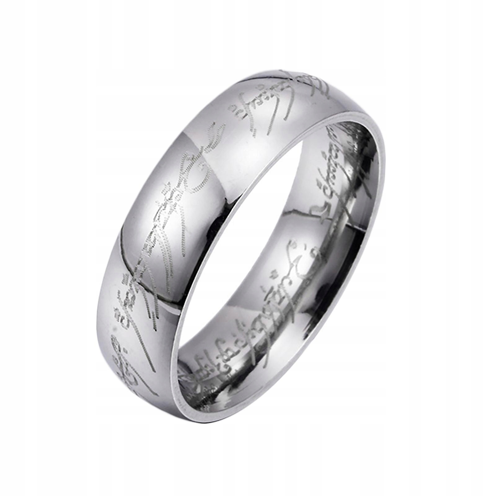 Sterling Silver US 9-písmenová svadobná tlač dekoratívna titánová