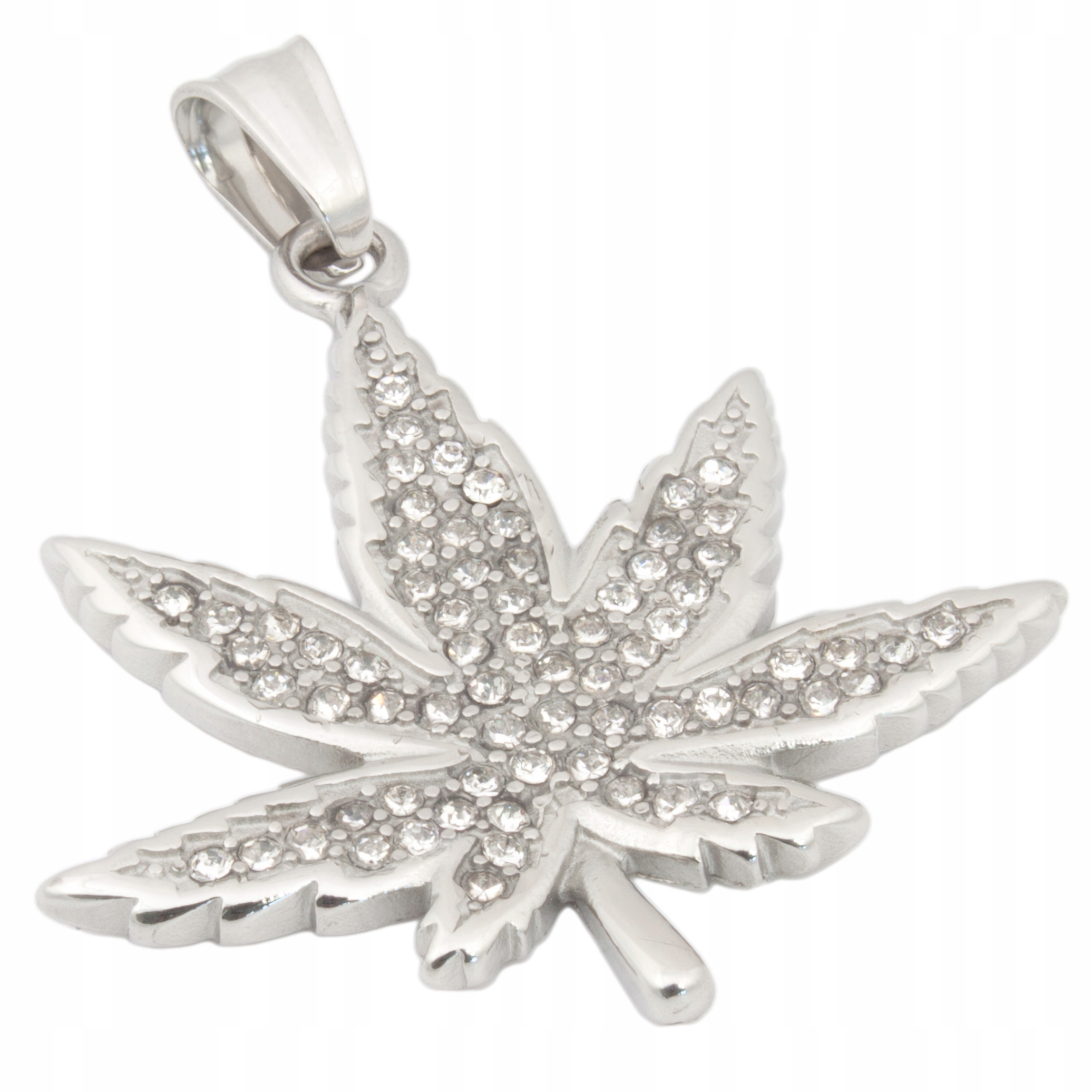 Oceľový prívesok ganja marihuana kanabis