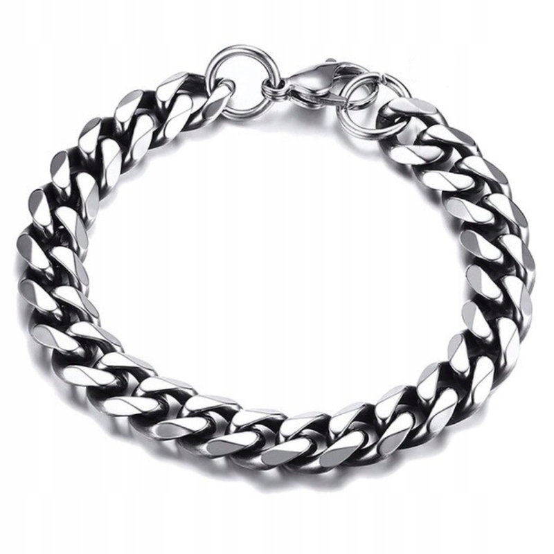 Staroveký strieborný náramok s náramkami (11 mm)