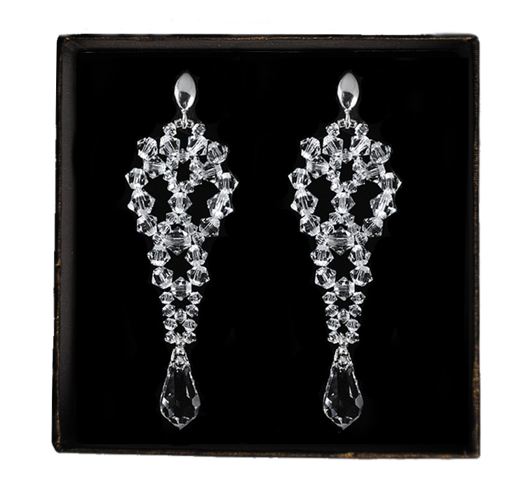 Svadobné náušnice Swarovski vianočný darček!