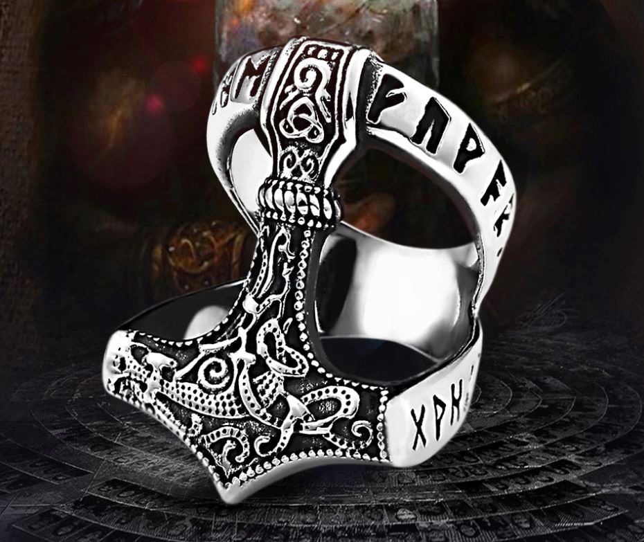 Thor Viking Punk Skull Rock Sygnet