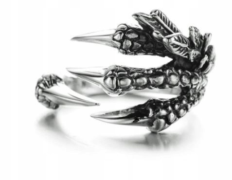 Signet Dragon Claw Skull Biker Punk Rock