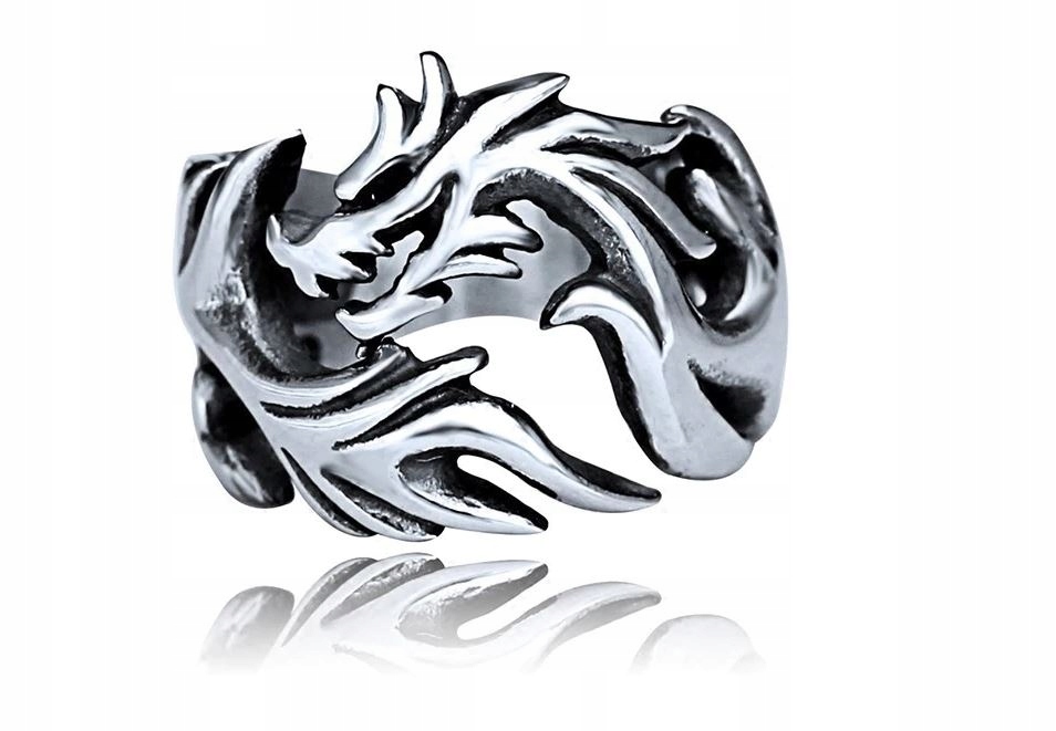 Signet Dragon Punk Skull Biker Rock