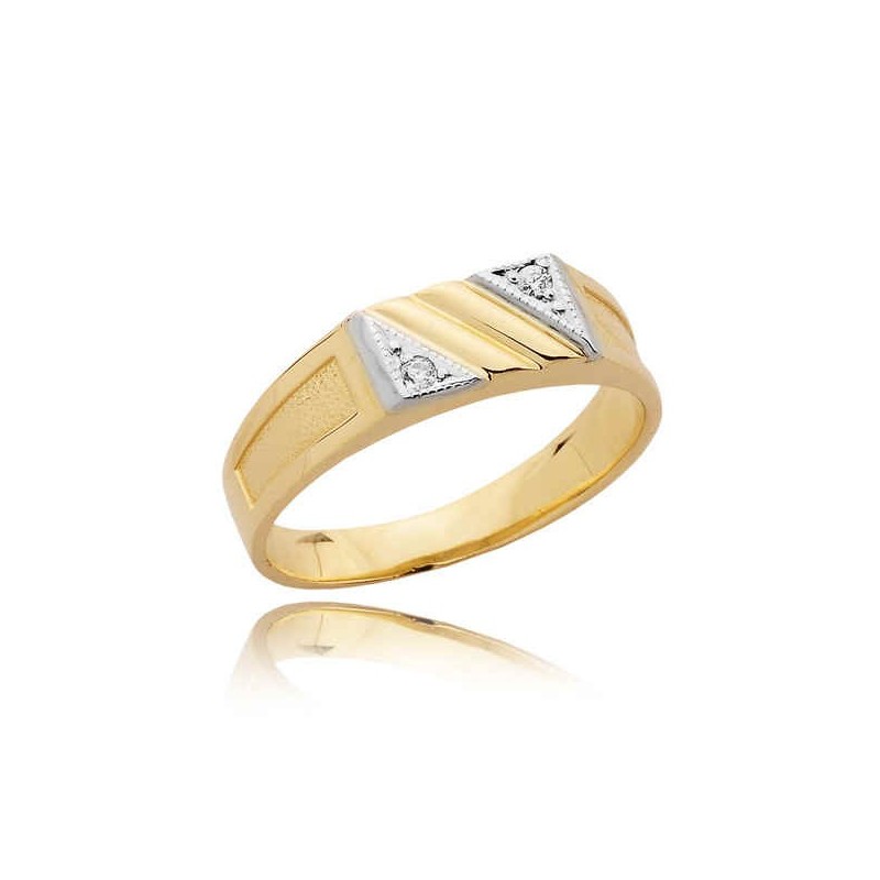 Zlatí S15 Muži s diamantom 0,04Ct