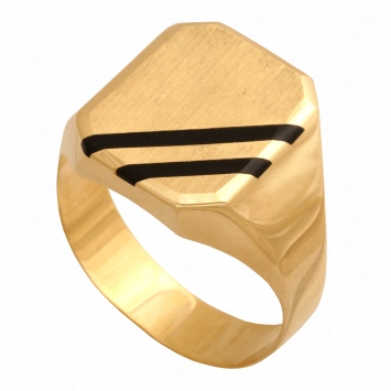 Pánsky Sygnet Golden Carer Cacn Lacné 14k PR 585 Onyx