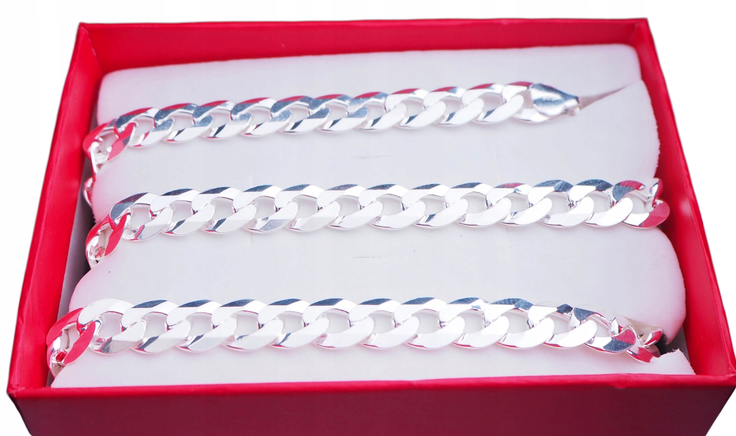 Široký pánsky reťazec Prariac 8,2 mm 55 cm striebro