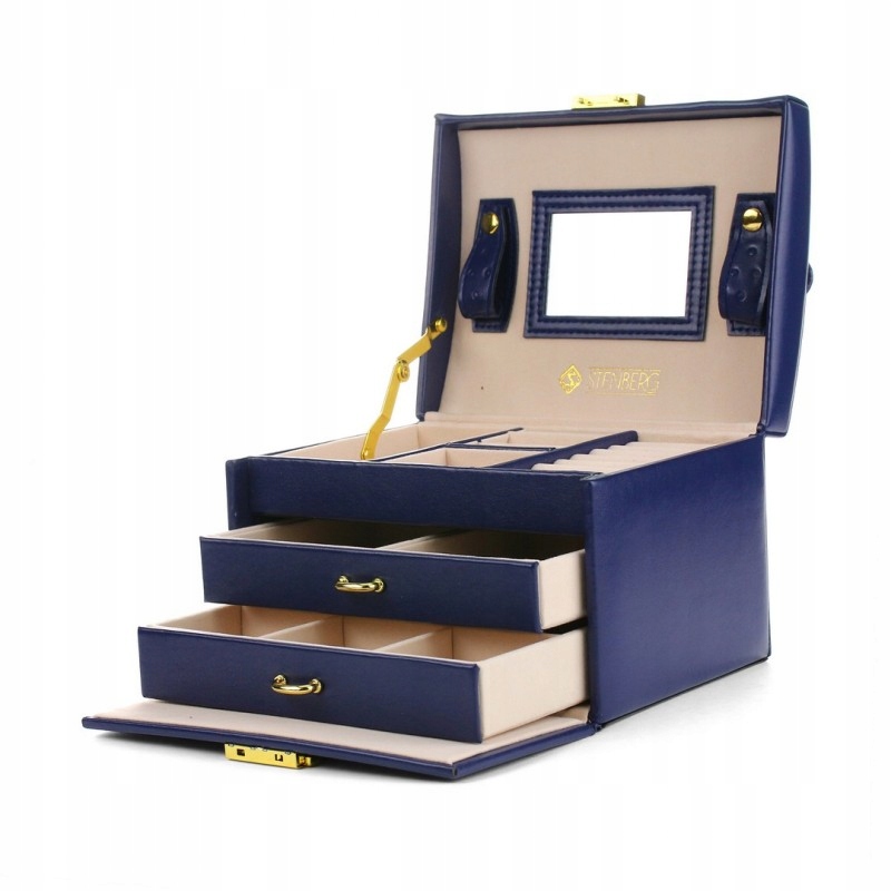Šperkovnica Kuferek Organizer Navy blue