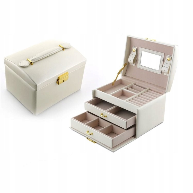 Šperkovnica Kuferek Organizer Cream