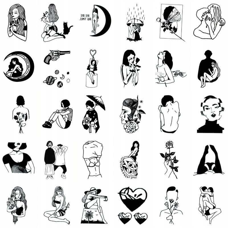 Tetovačky - Umývateľné tetovanie dočasné sexy tatouage dočasné