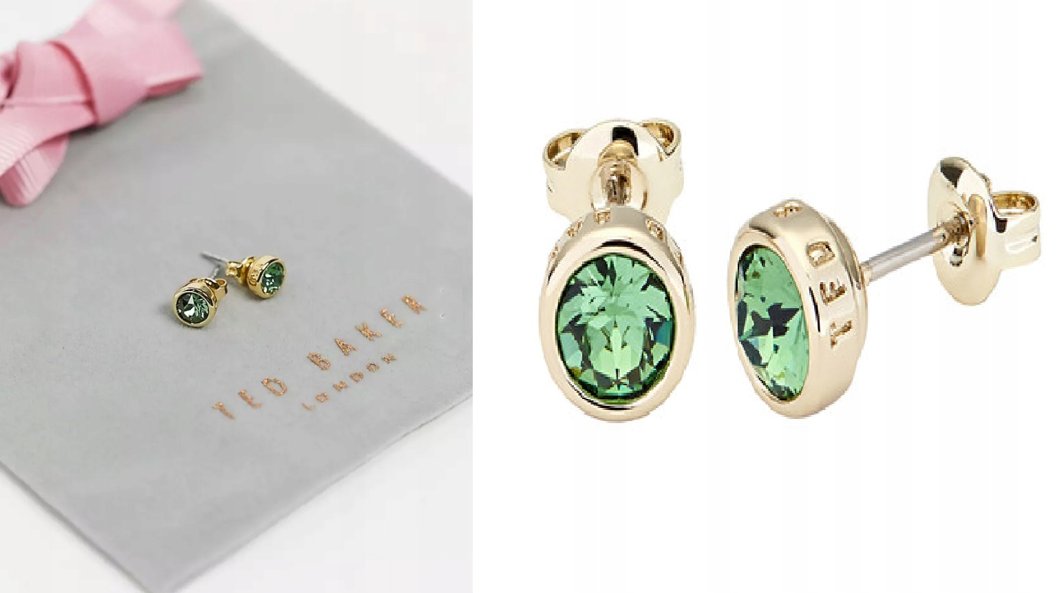 Náušnice Ted Baker Emerald Swarovski Stones