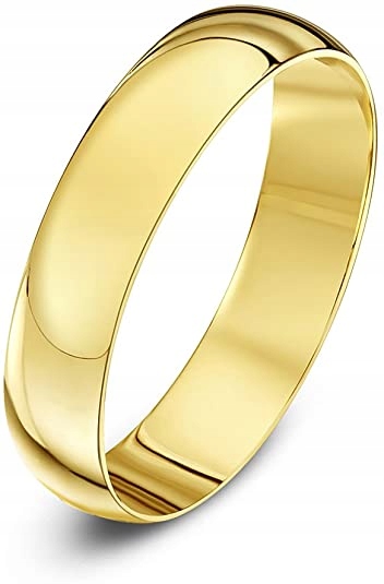 Theia Ring 4 mm unisex R.27 (21,3 mm) zlato 9ct