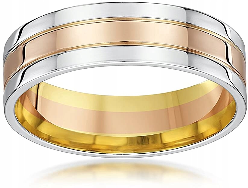 Theia Ring 6 mm unisex r. 21 (19,4 mm) zlato 585