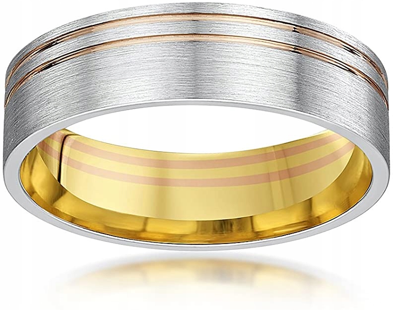 Theia Ring 6 mm unisex r. 22 (19,7 mm) zlato 585