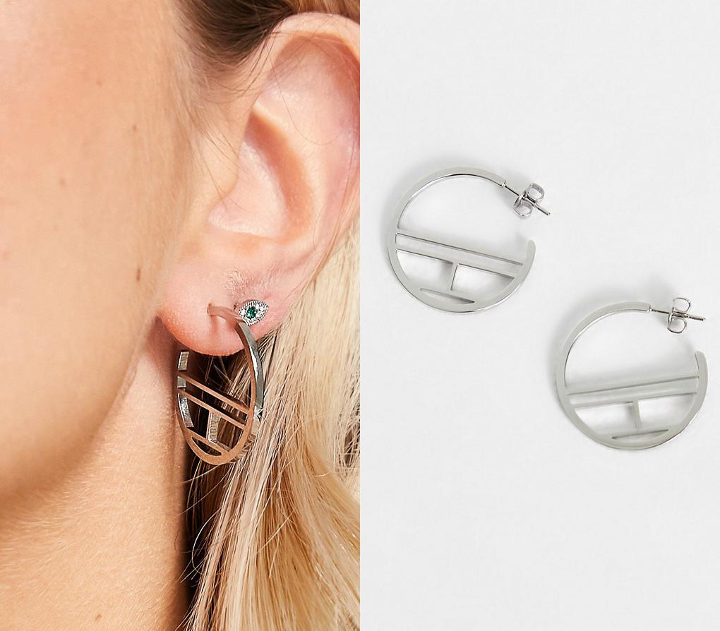 Tommy Hilfiger Silver tvrdí náušnice