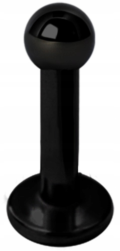 TYTAN BLACK labret 1,2x7 2mm guľa, 3mm noha