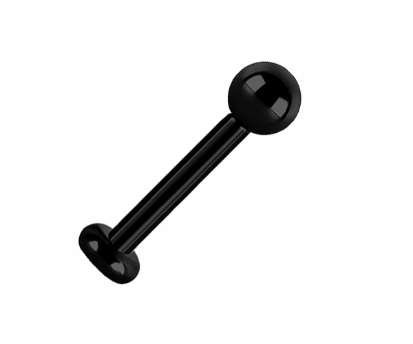 TYTAN ČIERNY labret 1,2x7 gulička 3mm 3mm chodidlo int.