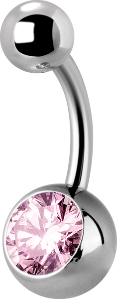 TYTAN Piercing do pupka vnútorný 1,6x6 PI ZFS