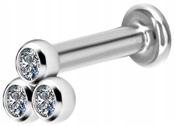 TYTAN labret 1,2x6 klaster jedna strana M15 WH