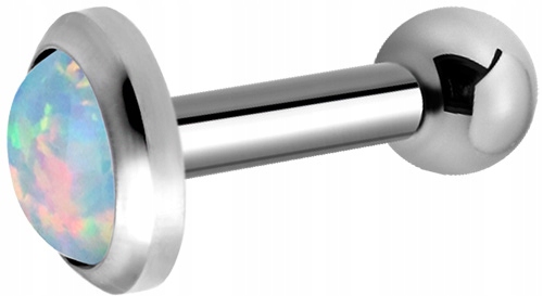 TYTAN činka 1,2x6 jednostranný vnútorný opál 4mm WH
