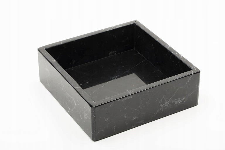 Mramorový kamenný podnos Nero mramor 15x15cm