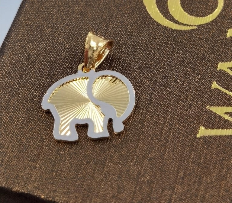 Talisman šťastia slona zlato 585 14ct