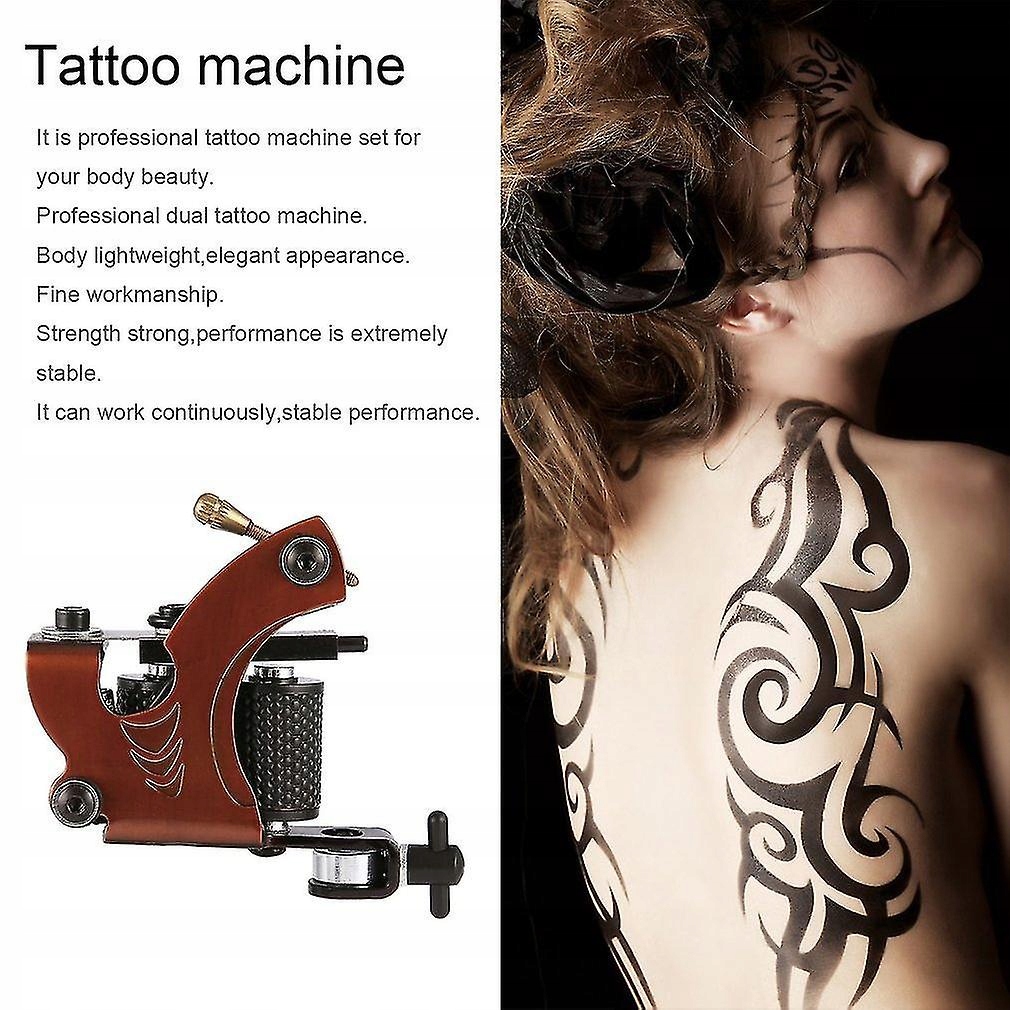 Tetovačky - Tattoo Kit Pro Gun Machine Power Pedal 10 Farba