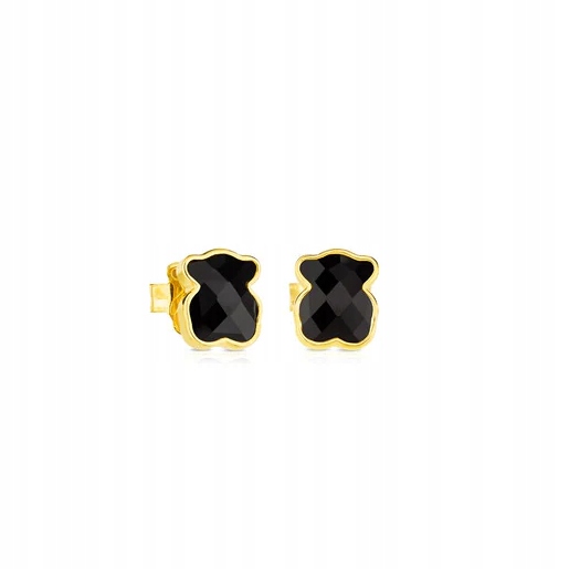 Náušnice s farbami 0,9 cm Onyx Silver Original