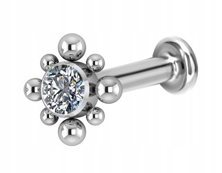 Titánový dekoratívny labret - napr. ulita helix 1,2 / 6/6