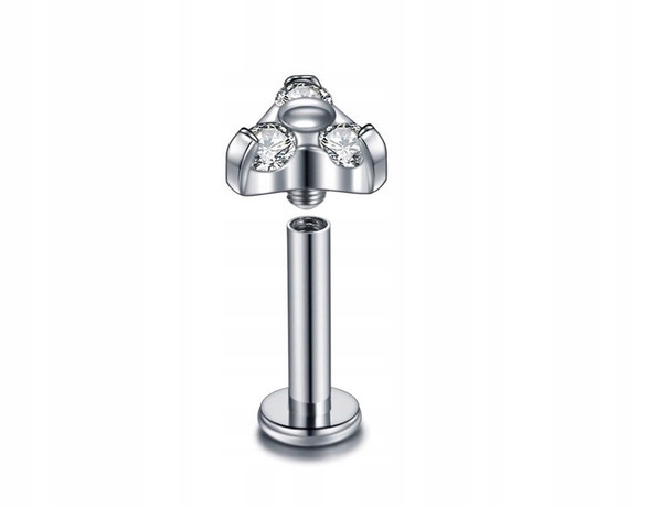 Titánový dekoratívny labret - napr. kamienky - 1,2 / 8/5