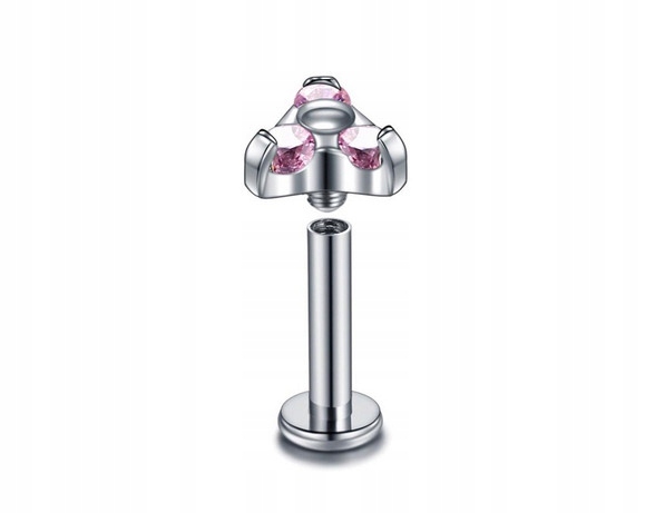 Titánový dekoratívny labret - napr. zirkónium - 1,2 / 8/5