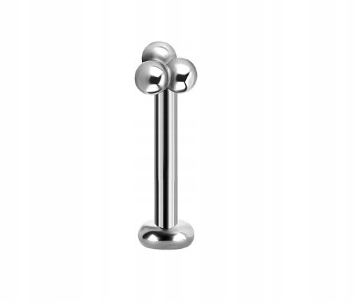 Titánový dekoratívny labret - vnútorný závit 1,2 / 8/3