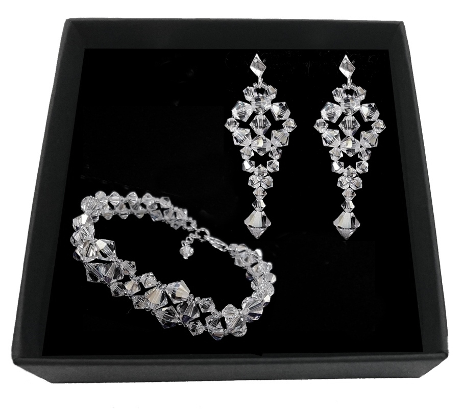 UNIVIA * Sada SVADOBNÝCH šperkov Swarovski Crystal