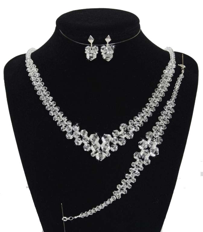 UNIVIA * Súprava krištáľových svadobných šperkov CRYSTAL