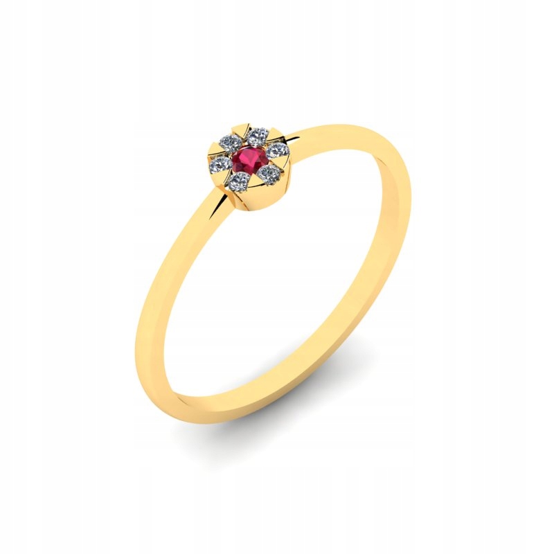OČARUJÚCI RUBY GOLD RING pre zapojenie