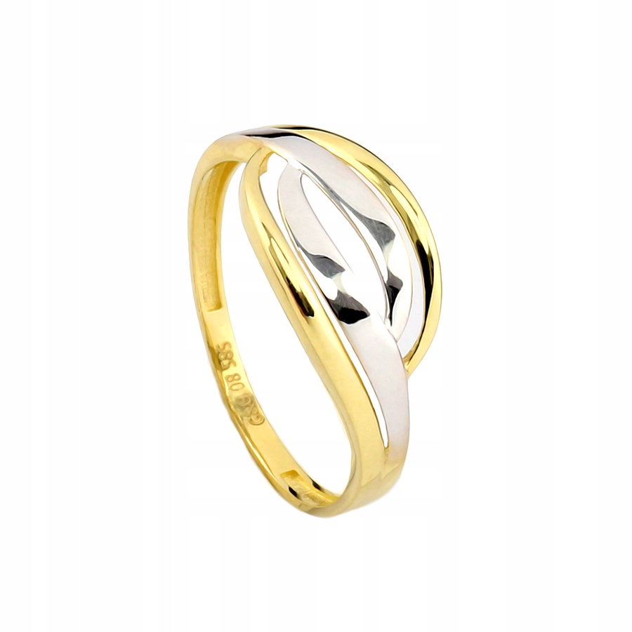 Očarujúci prsteň WAVE GOLD s ródiovaním, s. 585