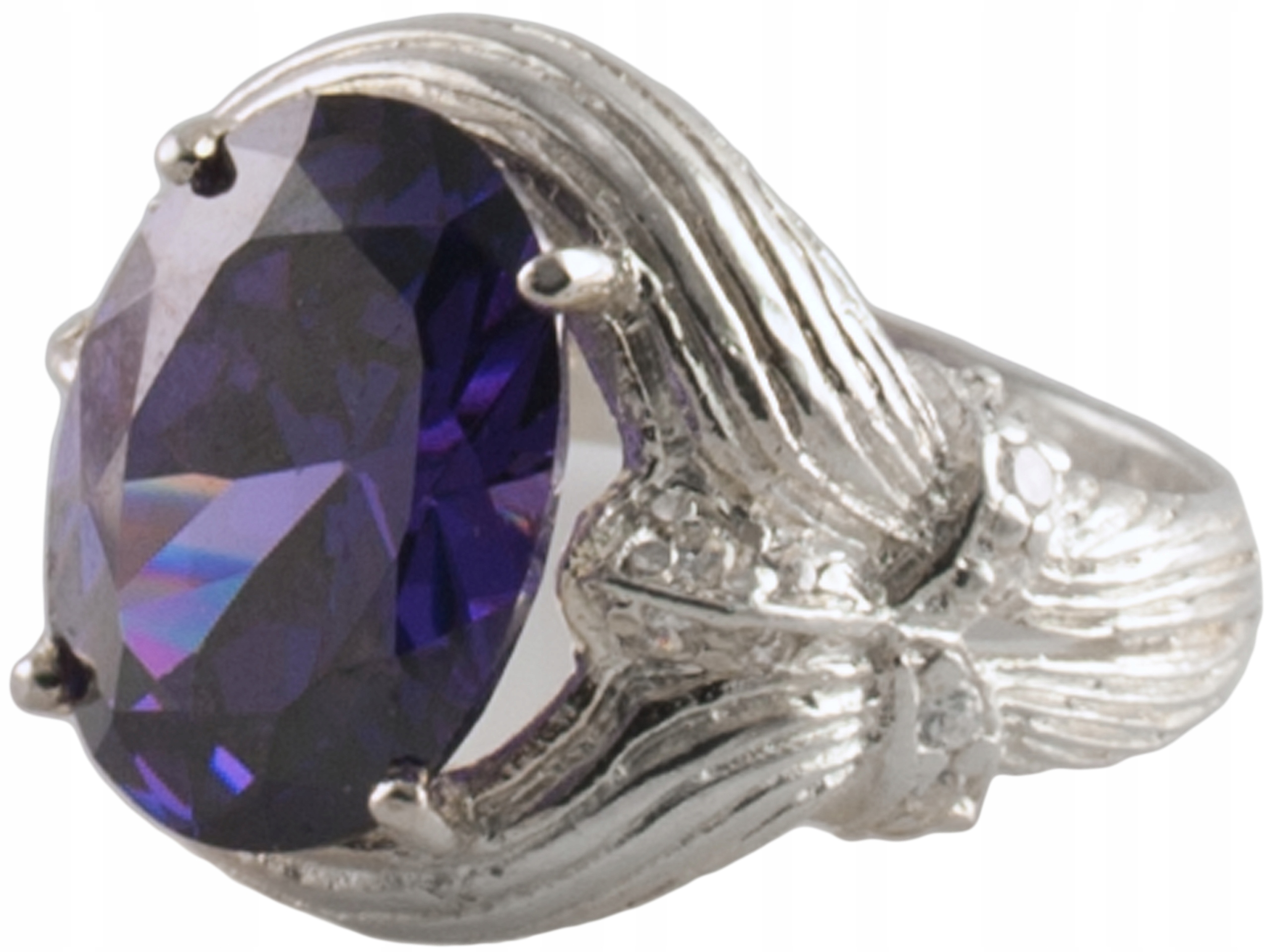 VERSILNÝ prsteň veľký 16 mm zirkón SILVER 925