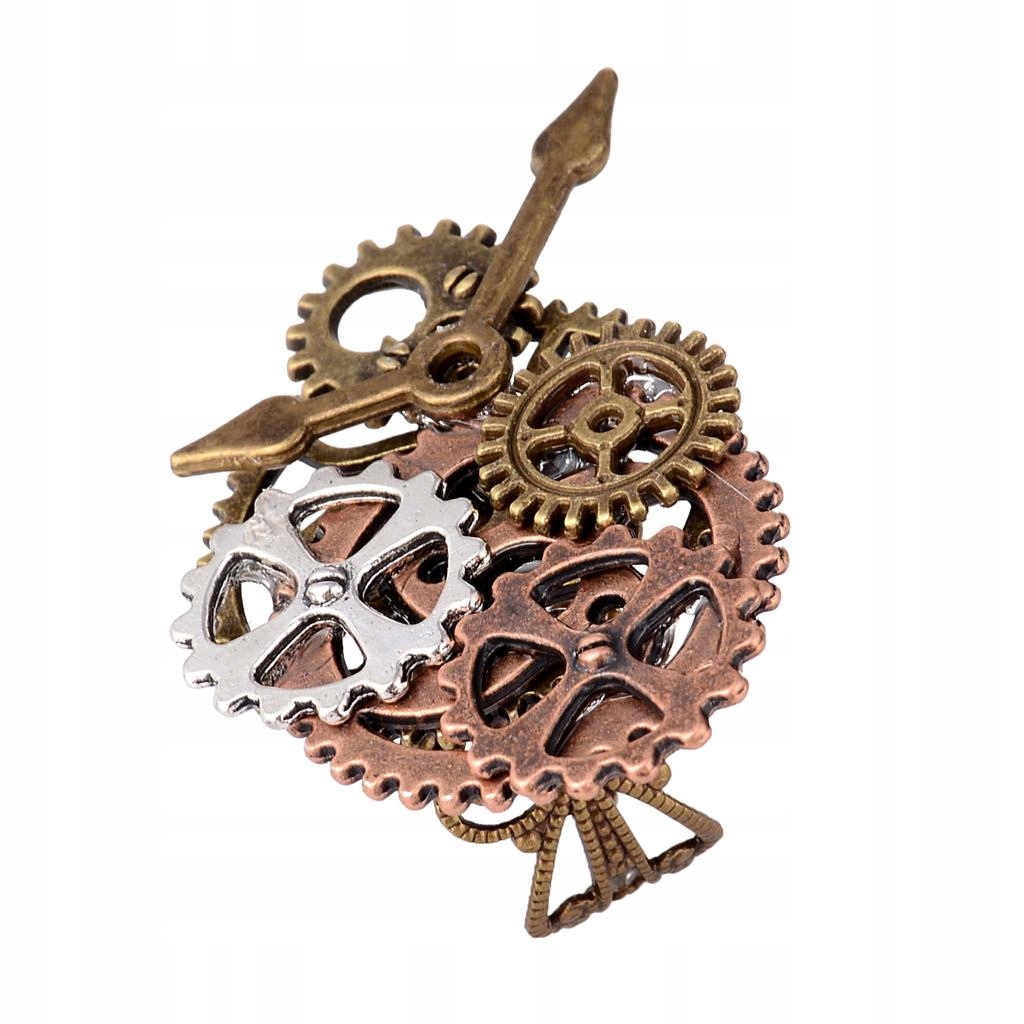 Vintage Steampunk Watch Part Gears Ring Punk