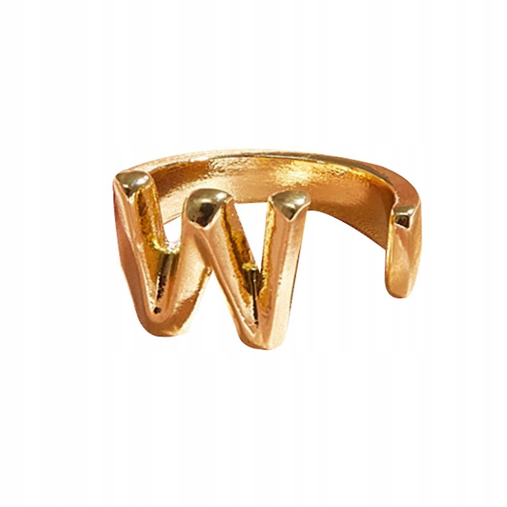 W-Moda Women 26 Listy abeced Ring Otwi