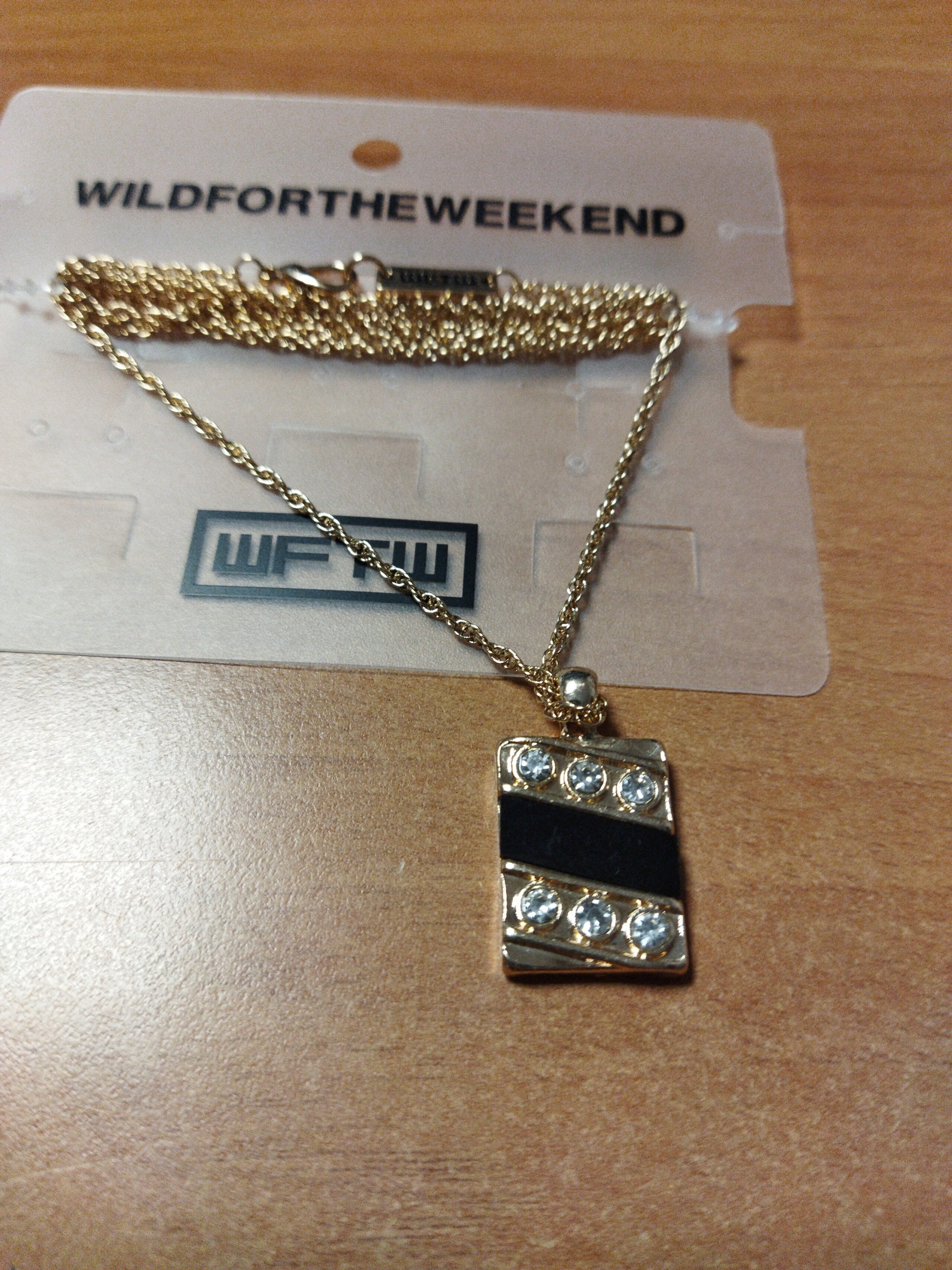 WFTW Gold Chain s príveskom s logom