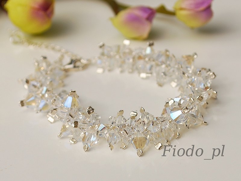 HROZNOVÝ ŽIVÝ ŽIVÝ ŽELEZNÝ NÁRAMOK PRE ČIAPKY SWAROVSKI