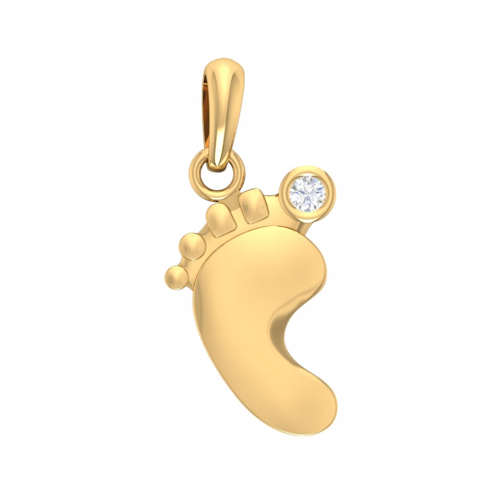 Pendant Gold 333 Foot Foot s rytcom zirkón