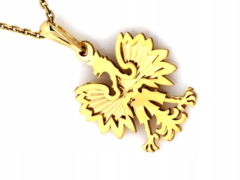 Zlatý Eagle Pendant Gold 585