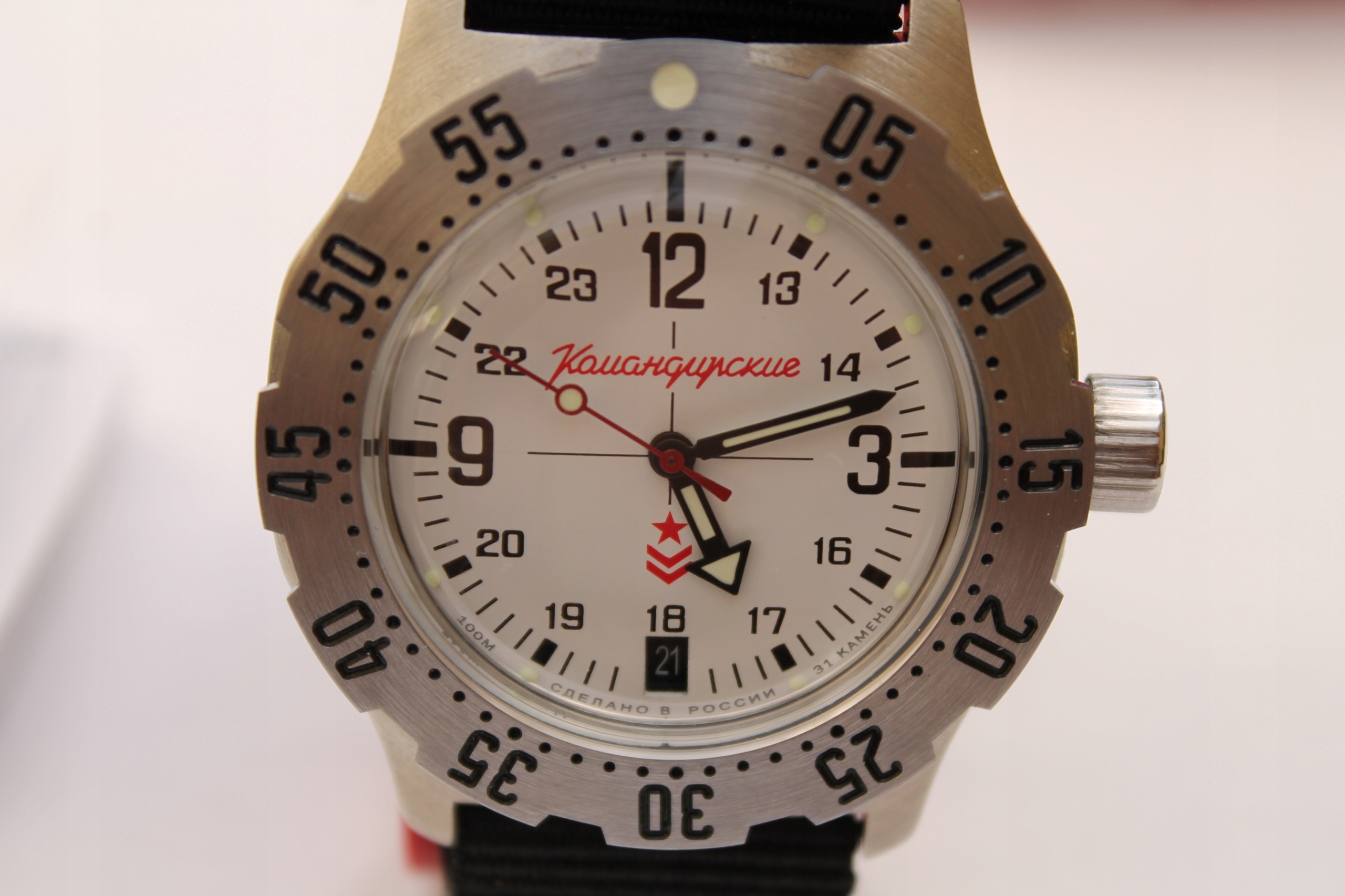 Pánské hodinky - WOSTOK VOSTOK K-35 Oceľový nový stroj 350514