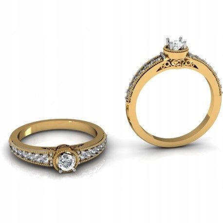 Skvelý diamantový prsteň s 0,36 CT -50% ID