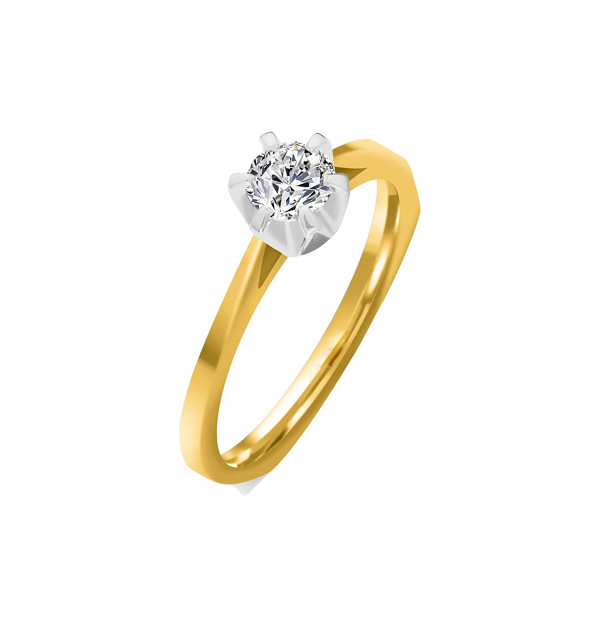VEĽKÝ BRILLIANT prsteň 0,18 ct -50%