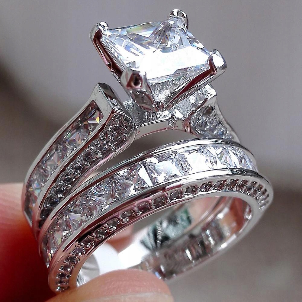 Viacfarebný dámsky vintage biely diamant-1-W-1