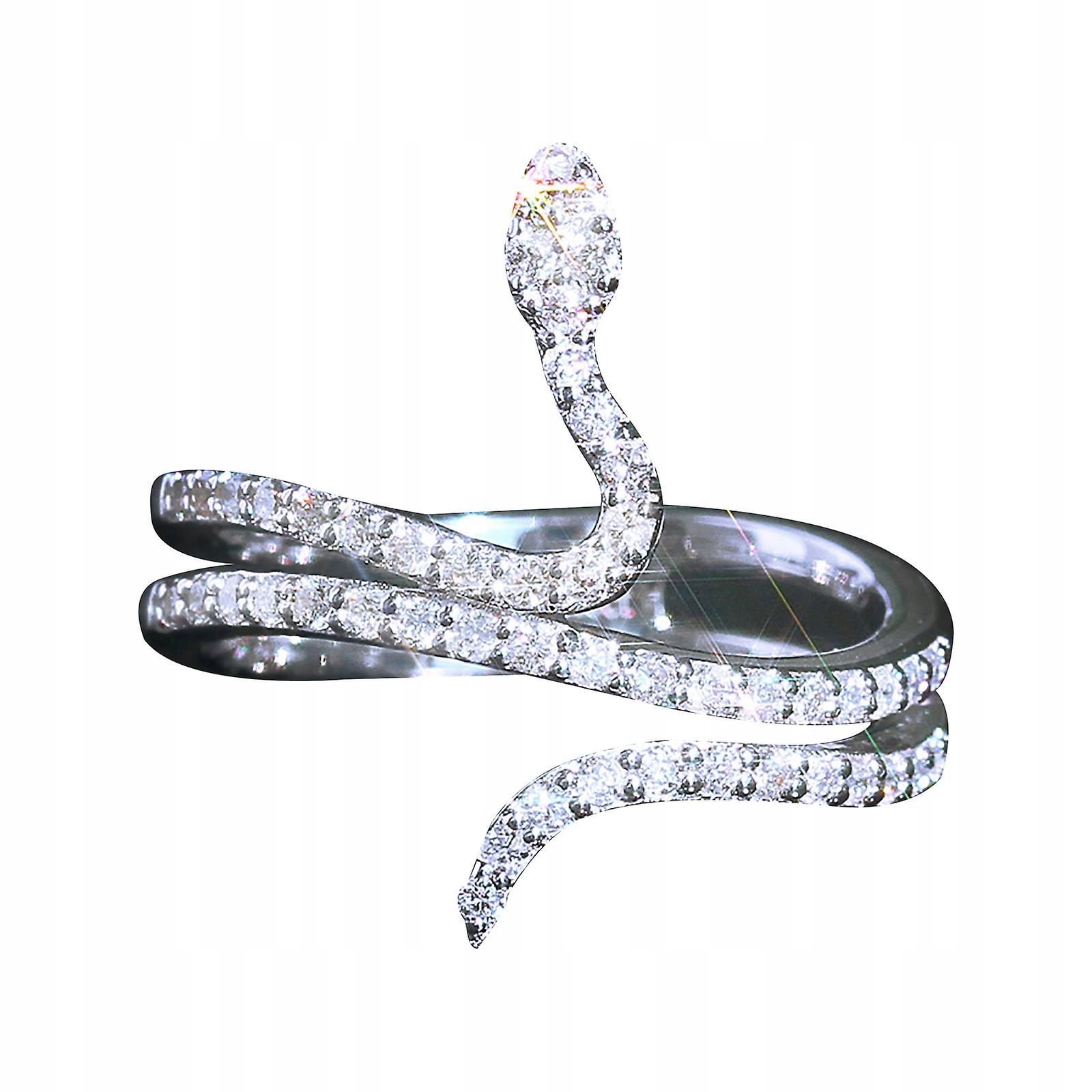Viacfarebný moderný prsteň Snake Girl B Ring B